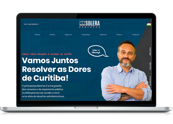 Otimização de Sites - Criação de Sites em Curitiba - Brain In - Ideias Inteligentes - Web Sites - Sistemas Web - Lojas Virtuais - Curitiba e Região Metropolitana Sandro Solera Candidato a Vereador de Curitiba